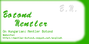 botond mentler business card